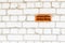 White silicate brickwork wall