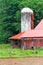 White Silo and Red Barn