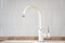 white sink and kitchen faucet. plumbing for home