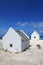 White slave huts on Bonaire island