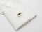 White sleeve with cuff link