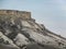 The white slopes of Mount Ak-Kaya, the famous sight of the Crimea