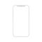 White smartphone with empty touch screen, new model mobile - vector