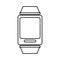 White smartwatch icon image design