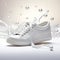 White Sneakers on Display generated by AI tool