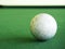 White snooker ball on a table