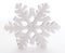 White snowflake decoration isolated