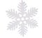 White snowflake isolated