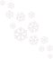 White snowflake pattern icon