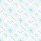 White snowflakes on blue flat ornament seamless