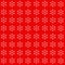 White snowflakes on a red background. Square image. merry Christmas and happy New year. Background for decoration of winter holida
