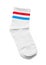 White Sock Red and Blue Stripe