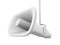 White speaker retro megaphone