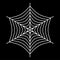 white spider web - Cobweb vector on black background - illustration