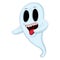 White Spooky Ghost Cartoon