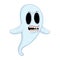 White Spooky Ghost Cartoon