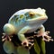 White-spotted tree frog, Rhacophorus caeruleus Generative AI