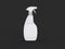 White spray bottle - dark gray background