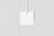 White square clothing tag, gift tag mockup