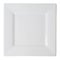 White square plate (isolated, with clipping path)