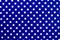 White stars on a blue background