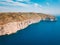 White steep cliffs on the island of Malta.
