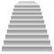 White steps to pedestal