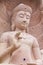 White stone carving buddha with naga 02