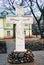 White stone cross. Krutitskoye courtyard