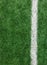 White Stripe Line on The Green Soccer Field from Top View used as Template