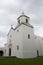 White Stucco Spanish Mission in Goliad Texas