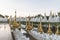 White stupas at Kuthodaw Pagoda in Mandalay, Myanmar