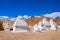 White stupas at Shey Monastery, Ladakh