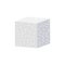 White sugar cube food vector icon illustration. Sweet square diet ingredient isolated white. Healthy shape piece crystal cane and