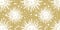 White sun with a face on a golden background, a seamless magical pattern for astrology, tarot, fortune telling