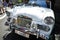 White sunbeam Rapier vintage car in Classic motor show on Australia day.