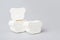 White sweet marshmallows for grilling barbecue, bbq