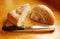 White Swirl Bread Loaf with Knife 2