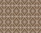 White Symmetry Geometric Tribe or Ethnic Seamless Pattern on Brown Background