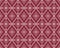 White Symmetry Geometric Tribe or Ethnic Seamless Pattern on Red Background