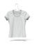 White t shirt on cloth hanger