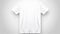 White t-shirt mockup hanging realistic, template design