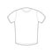 White T-shirt template isolated. Sport Clothing on white background