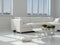 White Table and Chairs at the Modern Living Room