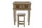 A White Table And Stool Rustic