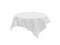 White tablecloth on invisible round table. 3d rendering illustration