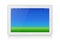 White Tablet PC. Vector. Horizontal. Copy Space