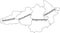 White tagged map of raions of the KIROVOHRAD OBLAST, UKRAINE