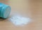 White talcum powder