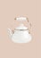 White teapot. Vector illustration